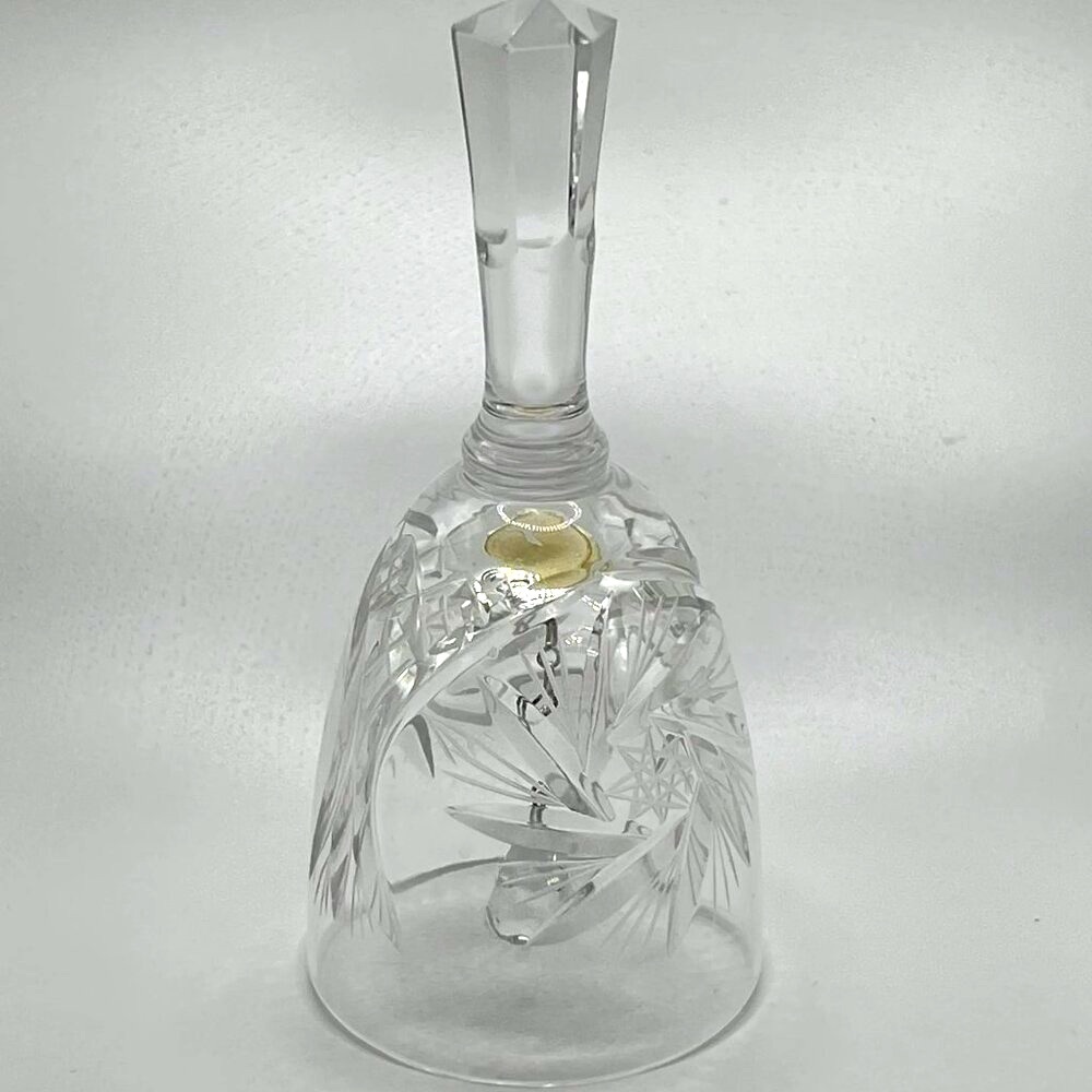 Spinning Star, Made in Western Germany: Large Cut Crystal Bell